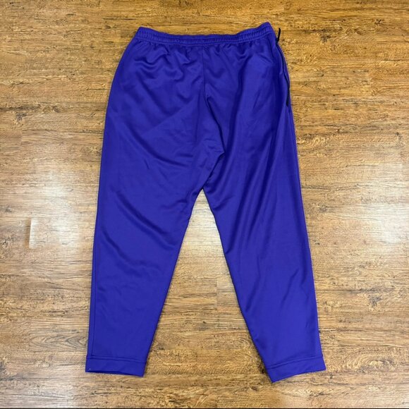 Nike Purple Los Angeles Lakers Spotlight Warm Up NBA Issued Sweat Pants Men 4XLT - Picture 2 of 11